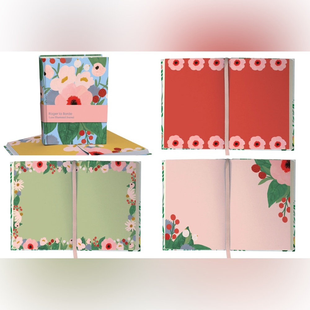 Illustrated Journal, Floral, Beautiful Bold Art – 272 Pages, Amazing Gift!